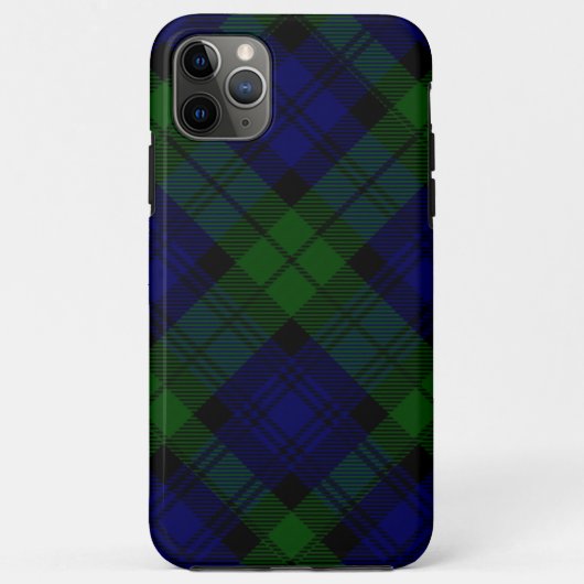 Black Watch Tartan Blue Green Pset Case-Mate iPhone Case (Achterkant)