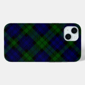 Black Watch Tartan Blue Green Pset Case-Mate iPhone Case (Achterkant (horizontaal))