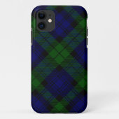 Black Watch Tartan Blue Green Pset Case-Mate iPhone Case (Achterkant)