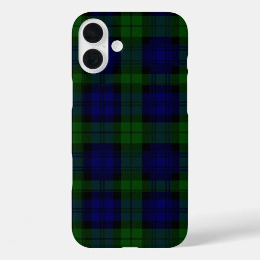 Black Watch Tartan Blue Green Pset Case-Mate iPhone Case (Achterkant)