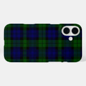 Black Watch Tartan Blue Green Pset Case-Mate iPhone Case (Achterkant (horizontaal))