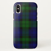 Black Watch Tartan Blue Green Pset Case-Mate iPhone Case (Achterkant)