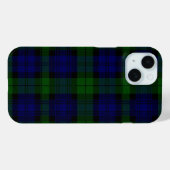Black Watch Tartan Blue Green Pset Case-Mate iPhone Case (Achterkant (horizontaal))