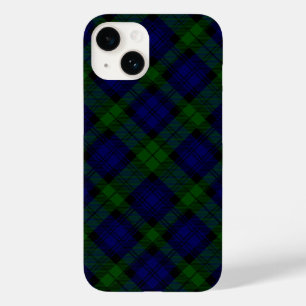 Black Watch Tartan Blue Green Pset Case-Mate iPhone 14 Hoesje