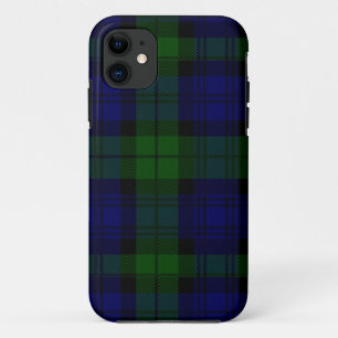 Black Watch Tartan Blue Green Pset Case-Mate iPhone Case