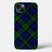 Black Watch Tartan Blue Green Pset Case-Mate iPhone Case (Achterkant)