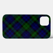 Black Watch Tartan Blue Green Pset Case-Mate iPhone Case (Achterkant (horizontaal))