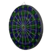 Black Watch Tartan Blue Green Pset Dartbord (Voorkant Rechts)