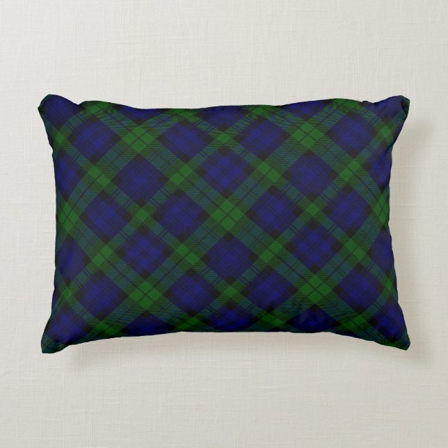 Black Watch Tartan Blue Green Pset Decoratief Kussen (Voorkant)