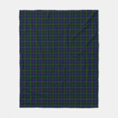 Black Watch Tartan Blue Green Pset Fleece Deken (Voorkant)