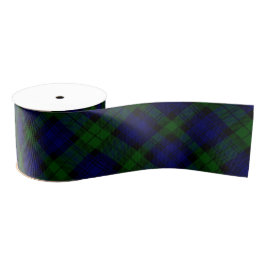 Black Watch Tartan Blue Green Pset Grosgrain Lint