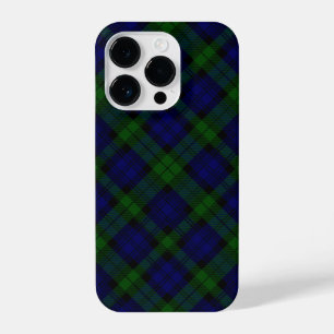 Black Watch Tartan Blue Green Pset iPhone 14 Plus Hoesje