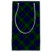 Black Watch Tartan Blue Green Pset Klein Cadeauzakje (Voorkant)