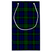 Black Watch Tartan Blue Green Pset Klein Cadeauzakje (Achterkant)