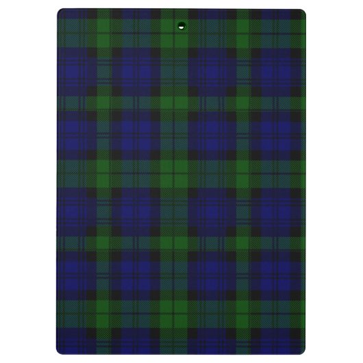 Black Watch Tartan Blue Green Pset Klembord (Achterkant)