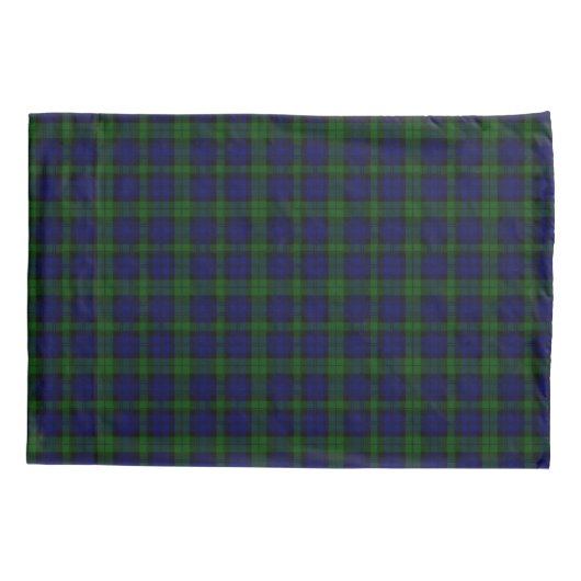 Black Watch Tartan Blue Green Pset Kussensloop (Achterkant-Links)