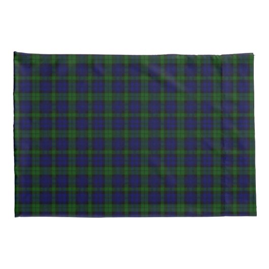 Black Watch Tartan Blue Green Pset Kussensloop (Achterkant-Rechts)