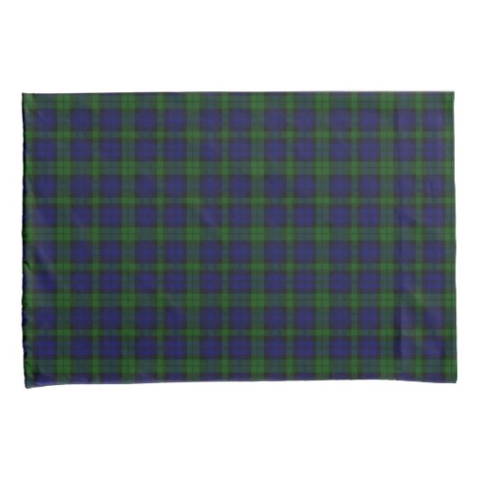 Black Watch Tartan Blue Green Pset Kussensloop (Voorkant-Rechts)