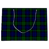 Black Watch Tartan Blue Green Pset Large Cadeautasje (Voorkant)
