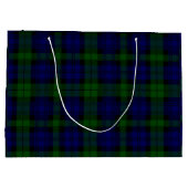 Black Watch Tartan Blue Green Pset Large Cadeautasje (Achterkant)