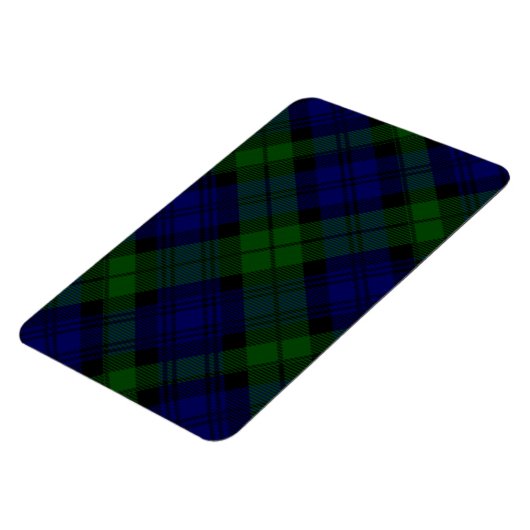 Black Watch Tartan Blue Green Pset Magneet (Linkerzijde)