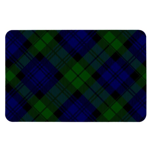 Black Watch Tartan Blue Green Pset Magneet (Horizontaal)