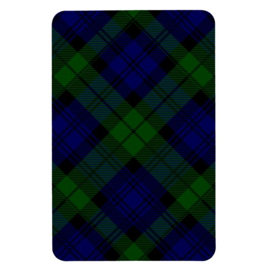 Black Watch Tartan Blue Green Pset Magneet (Verticaal)