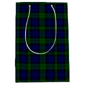 Black Watch Tartan Blue Green Pset Medium Cadeauzakje (Voorkant)