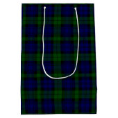 Black Watch Tartan Blue Green Pset Medium Cadeauzakje (Achterkant)