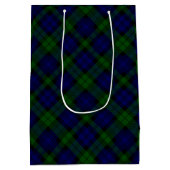 Black Watch Tartan Blue Green Pset Medium Cadeauzakje (Achterkant)