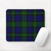 Black Watch Tartan Blue Green Pset Muismat (Met muis)
