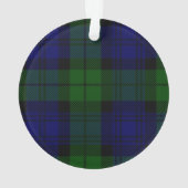 Black Watch Tartan Blue Green Pset Ornament (achterkant)