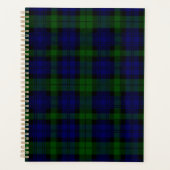 Black Watch Tartan Blue Green Pset Planner (Voorkant)