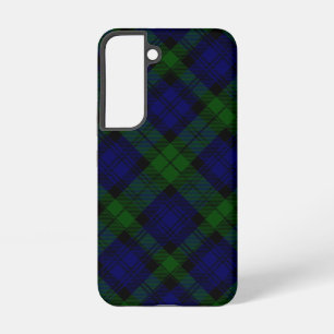 Black Watch Tartan Blue Green Pset Samsung Galaxy Hoesje
