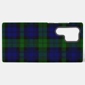 Black Watch Tartan Blue Green Pset Samsung Galaxy Hoesje (Achterkant horizontaal)