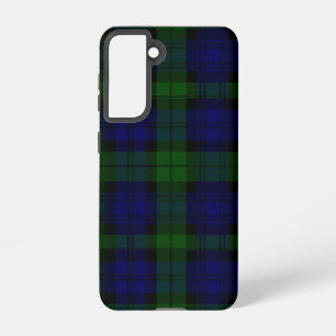 Black Watch Tartan Blue Green Pset Samsung Galaxy Hoesje