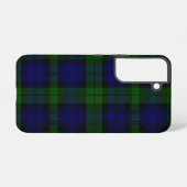 Black Watch Tartan Blue Green Pset Samsung Galaxy Hoesje (Achterkant horizontaal)