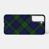 Black Watch Tartan Blue Green Pset Samsung Galaxy Hoesje (Achterkant horizontaal)