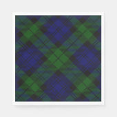 Black Watch Tartan Blue Green Pset Servet (Voorkant)