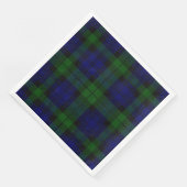 Black Watch Tartan Blue Green Pset Servet (Hoek)