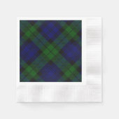 Black Watch Tartan Blue Green Pset Servetten (Voorkant)