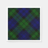 Black Watch Tartan Blue Green Pset Servetten (Voorkant)