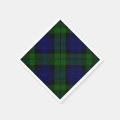 Black Watch Tartan Blue Green Pset Servetten (Hoek)