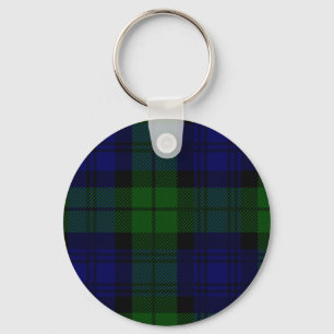Black Watch Tartan Blue Green Pset Sleutelhanger