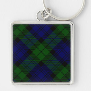 Black Watch Tartan Blue Green Pset Sleutelhanger
