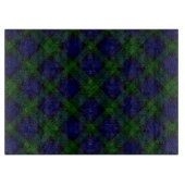 Black Watch Tartan Blue Green Pset Snijplank (Voorkant)