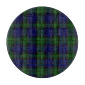 Black Watch Tartan Blue Green Pset Snijplank (Voorkant)