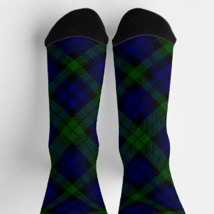 Black Watch Tartan Blue Green Pset Sokken