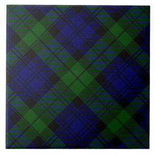 Black Watch Tartan Blue Green Pset Tegeltje