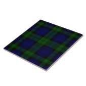 Black Watch Tartan Blue Green Pset Tegeltje (Zijkant)